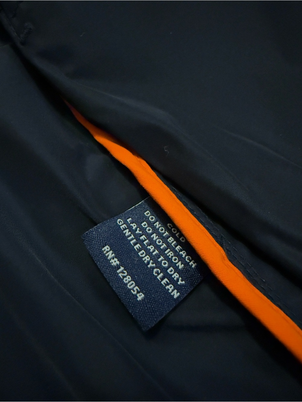 Men's Bonobos Navy Blue Nylon Rain Coat Jacket Size Small - Picture 6 of 9